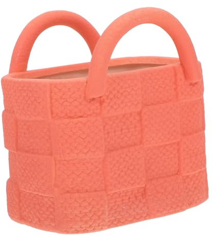 WOFASHPURET Handtaschen Vase Aus Keramik Hydroponische Blumenvase Für Wohn Und Schreibtischdekoration Dekorative Vase Für Innenbereich