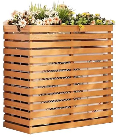 Klimaanlage Abdeckung, Klima Splitgerät, Schutzgitter für Klimaanlagen, Outdoor Sonnenschutz Abdeckung, Klimagerät, Geeignet für Außengeräte Externe Klimageräte ( Color : B , Size : 105*45*100CM )