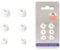 3 Pairs Earbuds Tips Replacement Compatible for JBL ENDURANCE PEAK3, Silicone Ear Tips Headphone Covers Earpads In Ear Eartips Buds Cups Headset Ear Caps Sleeves Cover (S/M/L) (White)