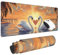 Gaming Mauspad XXL Pärchen Großes Mousepad 800 * 400mm rutschfeste Schreibtischunterlage Schwan Mouse Pad mit Vernähte Kanten Verbessert Desk Mat Mauspad Groß Geschwindigkeit und Präzision für Gaming