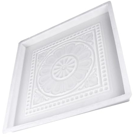 jojofuny Ziegelvorlage Pflanzer Schimmel Betonformen für Gehwege Terrakotta Kiesgitter Rissfüller aus Beton plastiktisch plastikenten plasur Pflasterform selber machen Pflasterweg Form Weiß