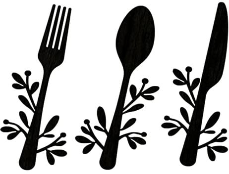 Alipis 3d Wooden Fork Spoon Pendants Kitchen Wall Art Home Decor Wall Hanging Idea