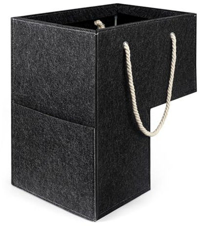 Organizer per gradini, design a forma di L, cesto portabiancheria in feltro, organizer per gradini, maniglie facili da impugnare per scale, cestino multiuso per attrezzi, organizzazione della