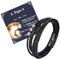 Juozyve Armband Herren Papa Geschenk : Geschenke für Papa 21.5cm Länge Leder Armbänder Schwarz Mann Lederarmband Geschenke Ich Liebe Dich Daddy Herrenarmbänder (Papa)