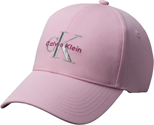 Calvin Klein Monologo-Stick-Baseballmütze für Damen, LV04K5026G, Rosa (French Orchidee), Einheitsgröße, Rosa (französische Orchidee), Einheitsgröße