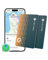 NOVOO SmartCard Wallet Tracker 2-Pack, Air Locator Tags - 1.6mm Thin, 6-Year Battery, IP68 Waterproof, Apple Find My Compatible (iOS Only), Bluetooth GPS Item Finders for Backpack, Luggage, Passport