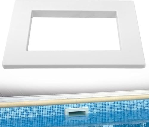 Braveboy SP1084F White Snap on Face Plate Cover Fits for Hay-Ward AUT-oSkim SP1084 Series Skimmers - for Hide The Skimmer Screws