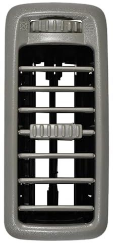 Grille de ventilation pour tableau de bord compatible avec Renault Trafic, Opel, Opel, Vivaro, Nissan Primastar, grille de chauffage, diffuseur central, grille d'aération de tableau de bord, gris