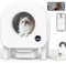 Elektrisches Katzenklo, 90L große Selbstreinigende Katzentoilette mit Kamera, Geruchsfreies Automatisches Katzenklo für Mehrere Katzen, Extreme Hygiene/Sensoren/App-Steuerung/Anti-Pinch