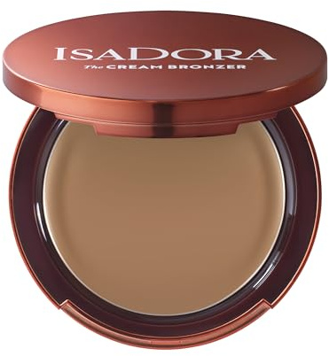 IsaDora The Cream Bronzer - Bronzing Makeup for a Sun-Kissed Complexion, Ideal for Adding Warmth and Contours - Vegan Make-Up, Cruelty Free, Fragrance Free (48 Tan)