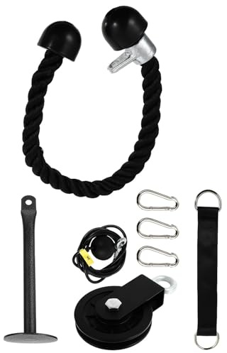 Cabilock Arm Krafttrainingsgerät mit Seilzug und Riemenscheibe Trizeps Trainingsgerät Vielseitiges Fitnessgerät für Zuhause Geeignet für Kraftsport und Muskelaufbau