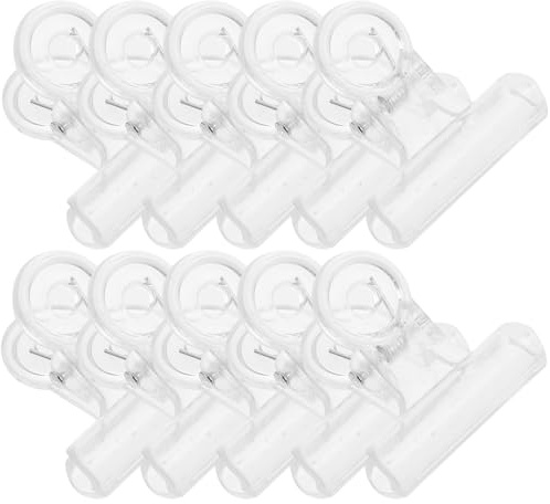 VALICLUD 30Pcs Transparent Nail Fixing Clips for Manicure Nail Extension Tool for Poly-gel Tips Reusable Finger-fitting Clips at Home