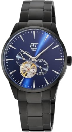 ETT Eco Tech Time Automatik Herren Uhr Analog mit Edelstahl Armband EGS-40405-31M