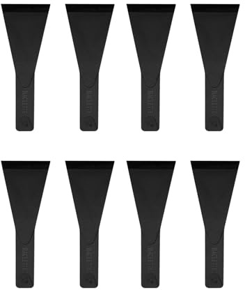 Raclette Wooden Spatula, Raclette Scraper, Plastic, High Temperature Resistant, Non-Stick Pan Used in Pans and Frying Pans for Spooning Cheese and Cream, Pack of 8