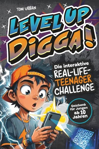 LEVEL UP, DIGGA! Die interaktive Real-Life-Teenager-Challenge mit 101 echten Leveln & Missionen für mehr Action statt Scrollen | Geschenk für Jungen ab 10 Jahren