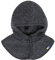 Joha Baby Kinder Unisex Schalmütze aufknöpfbar Balaclava Merino-Wolle, Größe:48, Farbe:koks Melange