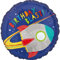 (PKT) Blast Off Birthday Standard HX Foil Balloon S40