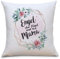 OWLBOOK® Kissen mit Spruch Engel ohne Flügel nennt Man Mama - Geschenke für Mama zum Geburtstag Muttertag als Geburtstagsgeschenk Muttertagsgeschenke | Zierkissen Polster mit Füllung 40x40 cm