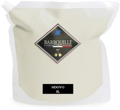 Peinture Blanc Ivoire Acrylique Ndovu - Effet Mat-Poudré - Peinture Mur & Plafond - Lessivable - Séchage En 30 min - COV A+ - Fabriquée En France - 5 L - BARBOUILLE