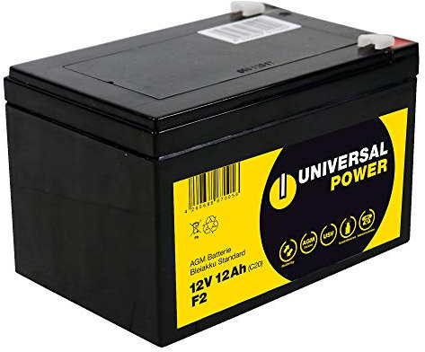 Universal Power AGM UPC12-12 12V 15Ah (C20) AGM Batterie zyklenfest wartungsfrei
