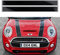 2PCS Motorhaubenaufkleber Rennstreifen – Kompatibel mit Mini Cooper R56 R55 R50 R53 R60 F56 F55 F54 F60– Universelle Autoaufkleber inkl. Tuch & Abstreicher (Weiß & Schwarz)