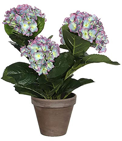 MICA Decorations - Lila Magnolie mit grauem Topf ø35x40cm - EDM 83676