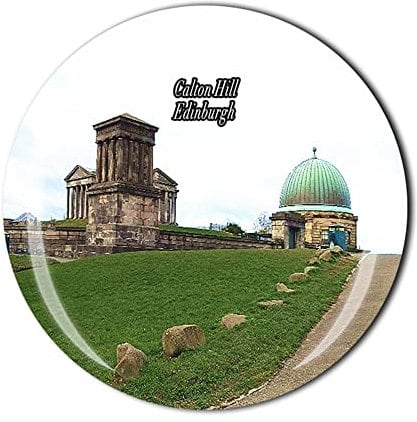 Calton Hill Edinburgh Scotland UK Fridge Magnet Crystal Souvenir Gift Collection Refrigerator Magnetic Sticker
