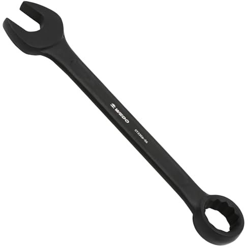 WEDO Maul-Ringschlüssel,Gabelringschlüssel,SW 32mm,Länge 340mm,Ring-Maulschlüssel,Offener Ringschlüssel,Doppel-Sechskant Ringschlüssel,Schraubenschlüssel,40 CR-V Stahl,DIN3113