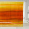 Loussiesd Gelber Duschvorhang Textil Farbverlauf Gelb Orange Duschvorhang 180x200cm Modernes Design Badezimmer Stoff für Teenie Boxen Badewannen Deko Minimalistische Linien wasserdichte Vorhänge