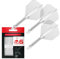 Target Darts K Flex Integrated Dart Flights and Shafts, Nr.6 Klar (Intermediate) | 3er Pack K-Flex - No6, Kflex All In One Moulded Dart Flight & Stem | Professionelles Dart Zubehör