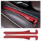 2PCS Autositz Lückenfüller,Car Seat Gap Filler für Car Seat Oeganizer,Generisch Auto Zubehör Hohes Volumen Lückenfüller zum Halten Von Telefon,Schlüssel,Geldbörse (Rot)
