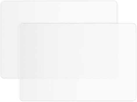 2pcs Translucent Silicone Mats, 15.7”X11.8” Silicone Sheet for Crafts Resin Mat Clear Countertop Protector Pad Placemats for Heat Insulation Tabletop Protection
