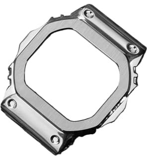EMAIGlPO Passend for GSHOCK Casi DW5600 GW-B5600 GW-M5610, modifiziertes Gehäuse oder Armband, Herrenarmband-Zubehör(Silver case,For DW 5600)