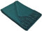 STTS International Wolldecke 100% Schurwolle Wohndecke in versch. Farben 140 x 200 cm Tagesdecke Schurwolldecke Woll-Plaid Tirol (Petrol-Grün (einfarbig), 140 x 200 cm)