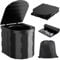 Foldable Camping Toilet Compact Portable Outdoor Collapsible Lightweight Potty Loo with Bucket and Seat Outdoor Travel with Lidn for Fishing, Campervan Hiking Traffic Jams WC for Adults Boys