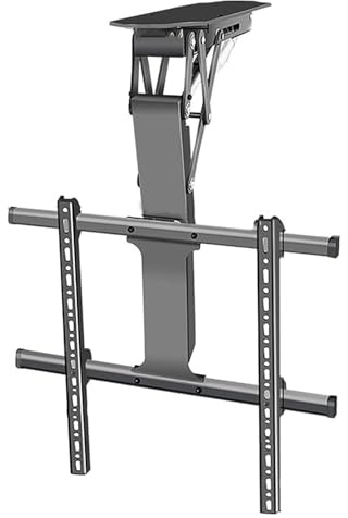 Electric TV Ceiling Mount Stand - Hidden Drop Down TV Lift with Auto Lifting, for 32-70 Inch TVs, Max VESA 600x400mm