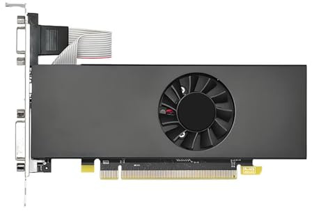 VBESTLIFE RX550 Grafikkarte, 8 GB DDR5 128 Bit 1183 MHz Low-Profile-PC-Gaming-Grafikkarte mit HDMI-, DVI- und DP-Anschlüssen