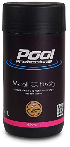 Metall Ex flüssig | von Pool Professional | 1,0 Liter | zur Entfernung von Trübungen im Schwimmbadwasser