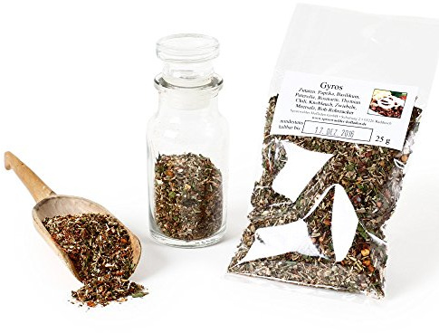 Gyros Gewürzmischung griechisch, Souvlaki Gewürz, Gyros Würzer, Grillgewürz, Kebab Gewürz, Greece BBQ Rub, glutenfrei, 25g