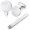 Honey Bear manschettenknöpfe & krawattennadel Set Initialen Buchstabe Herren Edelstahl Hochzeit Cufflinks Manschettenknopf Silber (U)