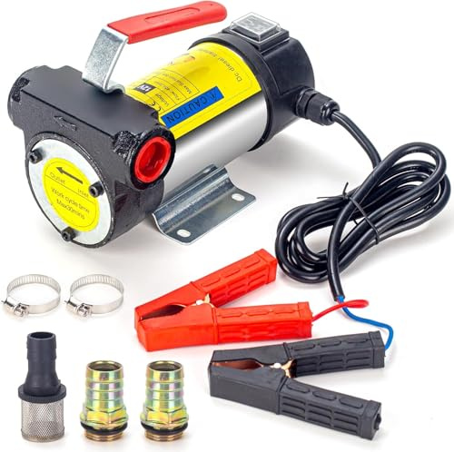 JOMAFA - Bomba 12V 175W, 0-50 L/min de Diesel Gasoil para transferir combustible