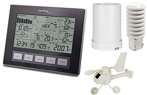 Technoline WS 2816, Wetterstation mit allen relevanten Daten zum aktuellem Wetter, mit nützlichen Zusatzfunktionen und Messungen, Datenübertragung auf PC, inklusive PC-Software