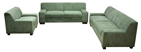 DOMO. collection Sofagarnitur Norma, 3-teilige Sitzgruppe aus Sessel 101 x 85 x 74 cm, 2-Sitzer 194 x 85 x 74 cm und 3-Sitzer Sofa 212 x 85 x 74 cm (BxTxH), Polstermöbel, grün