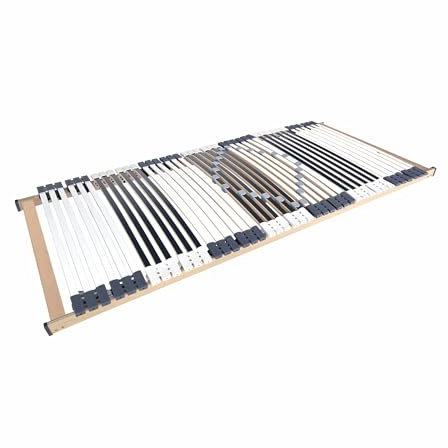 Matratzen Perfekt 7-Zonen Lattenrost 140 x 200 cm Orthopädisch 42 Leisten Härteregulierung (12-Fach) Kautschukaufhängungen bis 200 kg belastbar unverstellbar
