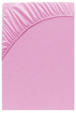 Class Home Collection Spannbettlaken 140x200cm - 160x200cm Jersey Baumwolle Rosa
