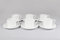 FINE BONE CHINA STRAIGHT CUP AND SAUCER SET OF 6