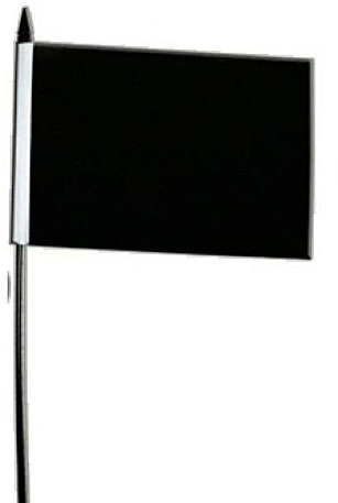 Plain Black Small Waving Flag 6 x 4 inch Flag Superstore