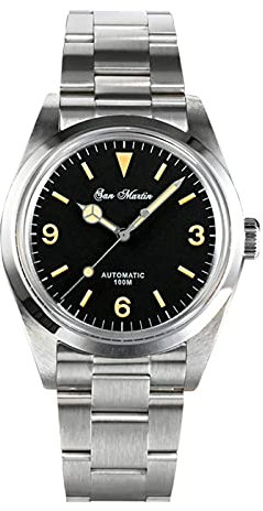 NC San Martin SN020G Automatik Herrenuhr Saphirglas 200m Wasserdicht Edelstahl Taucher Mechanische Uhr Herren (with Logo)