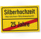 DankeDir! Silberhochzeit - Schild 30 x 20 cm - Hochzeitstagskarte Karte Glückwunschkarte Ehepaar Frauen & Männer - Hochzeitstagsgeschenk Geschenk Jubiläum Geschenkidee 25. Hochzeitstag