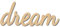 CREATCABIN Panneau en Bois Découpé au Laser Art Mural Rêve Lettre Signe Coeur Sculpture Murale Décorative Suspendu Décor Inachevé pour Pendaison de Crémaillère Porte Mur Décoration 9.9 x 4.1 Pouce